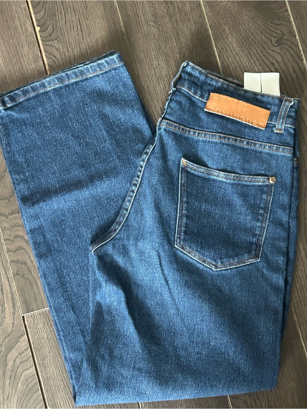 Adolfo Dominguez Classic High-Rise Straight Leg Women’s Jeans — Blue